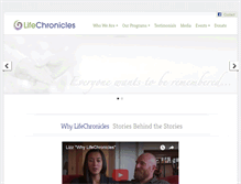 Tablet Screenshot of lifechronicles.org